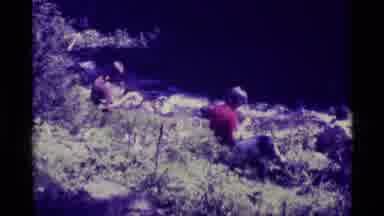 Agate Springs Montana USA (1975): Teenagers Sit On The Bank Of A Small Stream With