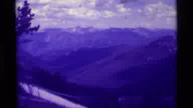 Agate Springs Montana USA (1975): View The Scrolling Snowy Mountain Tops On The