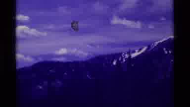 Agate Springs Montana USA (1975): A Person Walking In A Dark Colored Jacket With