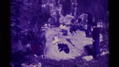Agate Springs Montana USA (1975): People Resting On Rocks And A Swift Running