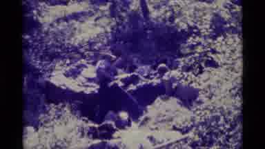 Agate Springs Montana USA (1975): Three People On A Mountainside Creek
