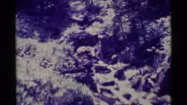 Agate Springs Montana USA (1975): River Stream Flowing Downhill Into A Lake With