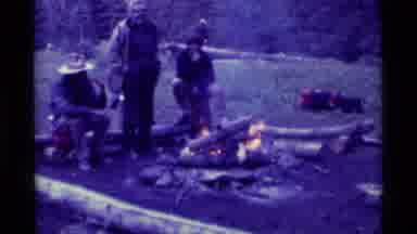 Agate Springs Montana USA (1975): Gathering Around The Campfire With Some Friends