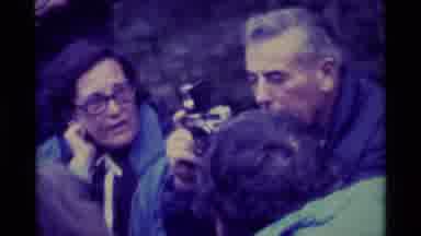 Agate Springs Montana USA (1975): Group Of People Looking At A Camera Sitting