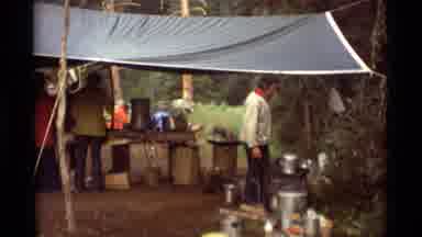Agate Springs Montana USA (1975): People Preparing Food In The Great Outdoors In