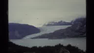 Alaska USA (1977): A Glacier Flowing Into A Bay In Coastal Alaska And A Map