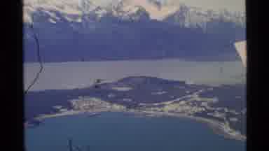 Alaska USA (1977): Vintage Footage Of Mountain Side And Body Of Water