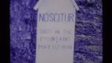 Alaska USA (1977): Black And White Footage Of And Of Cemetery In Oregon Showing