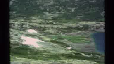 Alaska USA (1977): Deep Blue Lake And Large Running Waterfall Shown In The