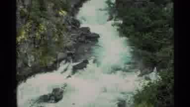 Alaska USA (1977): Rushing Rapids Turning Into A River Through The Mountains With