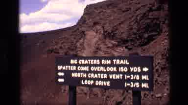 Idaho USA (1972): Panning Of Big Craters Rim And Trail
