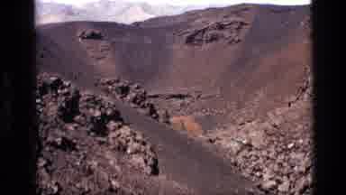 Idaho USA (1972): Image Slowly Moves From Left To Right Into The Crater Of A