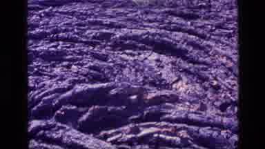 Idaho USA (1972): View Of Distant Mountain Then Close-Up Of Cooled Lava Flow