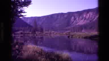 Idaho USA (1972): Lake And Mountains In Nature