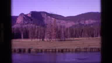 Idaho USA (1972): Short Video Of Beautiful Mountain Range With A River At The