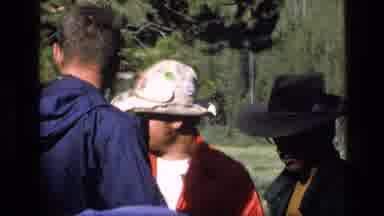 SCAPEGOAT WILDERNESS MONTANA USA .MP-1973: People Standing In Sunny Green