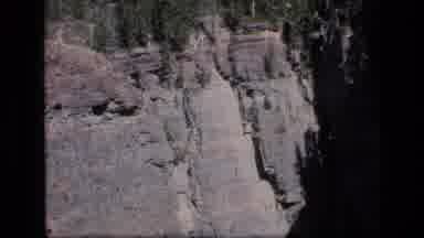 Scapegoat Wilderness Montana USA .Mp-1973: Water Falling From A Steep Canyon