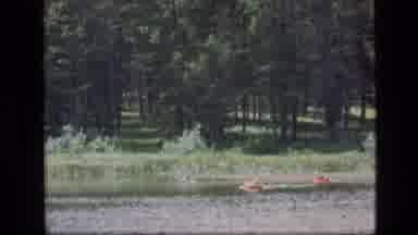 SCAPEGOAT WILDERNESS MONTANA USA .MP-1973: Multiple People Swim In Lake And End