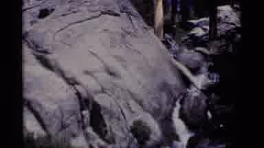 MINARET WILDERNESS CALIFORNIA USA .M-1975: Fast Running Stream Through Rocky