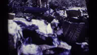 MINARET WILDERNESS CALIFORNIA USA .M-1975: Grainy Film Of Water Running Down