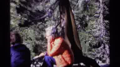MINARET WILDERNESS CALIFORNIA USA .M-1975: Campers Eating And Enjoying