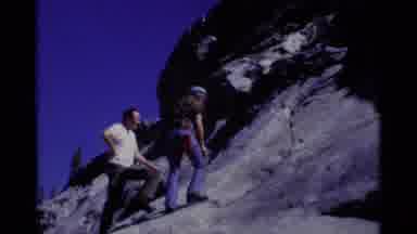 MINARET WILDERNESS CALIFORNIA USA .M-1975: Climbing Mountain With Special Ropes