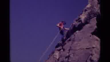 MINARET WILDERNESS CALIFORNIA USA .M-1975: Climbing Mountain With Single Rope