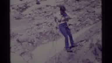 MINARET WILDERNESS CALIFORNIA USA .M-1975: A View Of Hikers Hiking In The