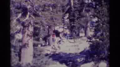 MINARET WILDERNESS CALIFORNIA USA .M-1975: A Group Of People Walking In Line In