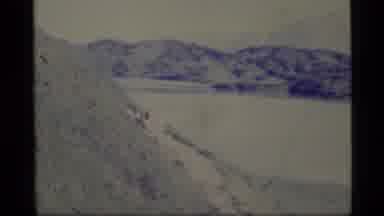 Alaska USA (1977): Aged Video Film Of Mountains Zooming Out And Panning Has