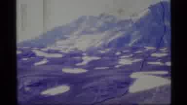 Alaska USA (1977): Mountain Shot In The Winter With Beautiful Snow On Top