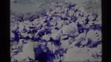Alaska USA (1977): Tiny Waterfall Nestled In The Rocks In The Middle Of The Grassy