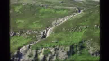 Alaska USA (1977): A View Of Hills And Rocks Broken Up Looks Dangerous