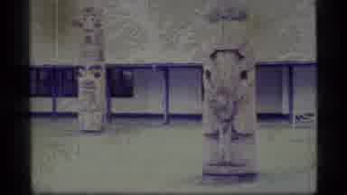 Alaska USA (1977): Animal Totem Poles With Serene Green And Blue Background In