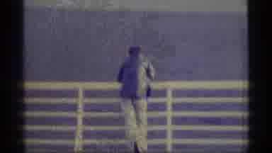 Alaska USA (1977): Man On Deck Of The Ship And View Of Ship