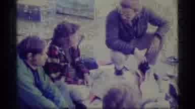 Alaska USA (1977): A View Of Many Men Sitting Conversation And Eating Together