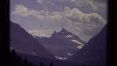Canada (1979): Mountain Seen Through A Mountain Pass With A Forested Slope In The