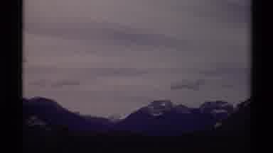 Canada (1979): Shows A Mountain Range And A Large Amount Of Clouds In The Sky