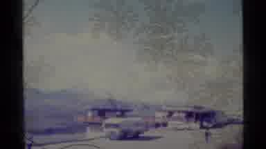 Alaska USA-1977: Vintage 8mm Footage of a Mountain Town and Snow-Capped Peaks