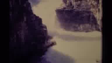 Canada (1979): Two Shots Of A Waterfall With Rocky Side Walls Roaring Down A Wide
