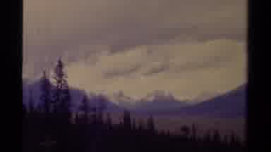 Canada (1979): Beautiful Mountain View Background With Evergreen Trees And A