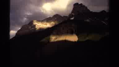 Canada (1979): A View Of A Dark Creepy Mountain Peak