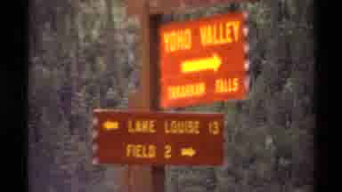 Canada (1979): Right To Yoho Valley Falls And Field And Left To Lake Louise