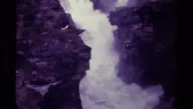 Canada (1979): Amazing Waterfall Flowing Down A Mountain Side Into The Unknown
