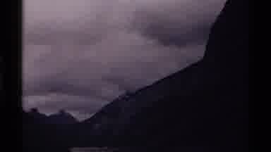 Canada (1979): Cloud Covered Mountain Range Taken In Low Light In Large Park