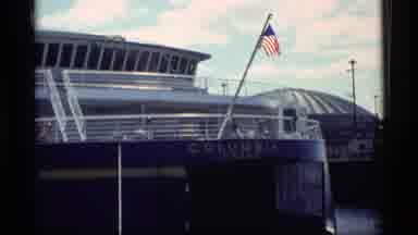 Alaska USA (1977): American Flag Dancing In The Wind On A Ferry Named Columbia