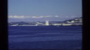 ALASKA USA-1977: Ocean View Of Coastal Town With White Tower