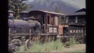 Alaska USA (1977): Train Parked And Then On One That Is Approaching