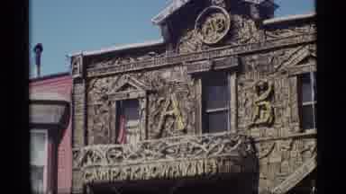 Alaska USA (1977): Ancient Animals Hunted Bones Sit On Building And Oversee The