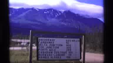 Alaska USA (1977): Sign At Campground At Foot Of Dirt Road Woods And Beautiful